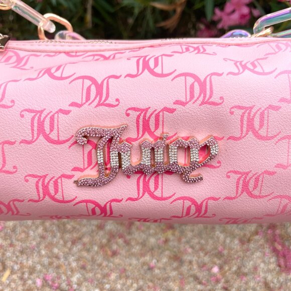 NEW Juicy Couture Bling Bling Roll Bag‎ in Pink Multi - Picture 8 of 8